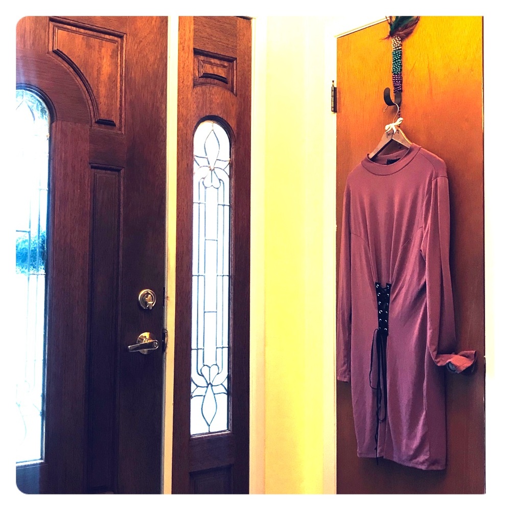 Plus Forever21 Mauve Corset Feature Midi